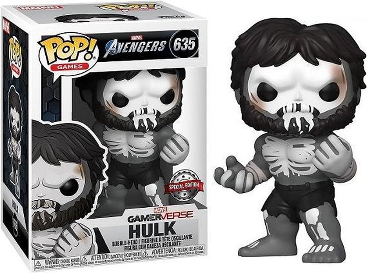 Funko-pop ! jeux - marvel avengers - gamerverse hulk - #635 - édition spéciale