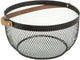 Coupe à fruits Secret de gourmet - noir - métal - 29 cm - avec anse - ronde - corbeilles à fruits - corbeille en fil