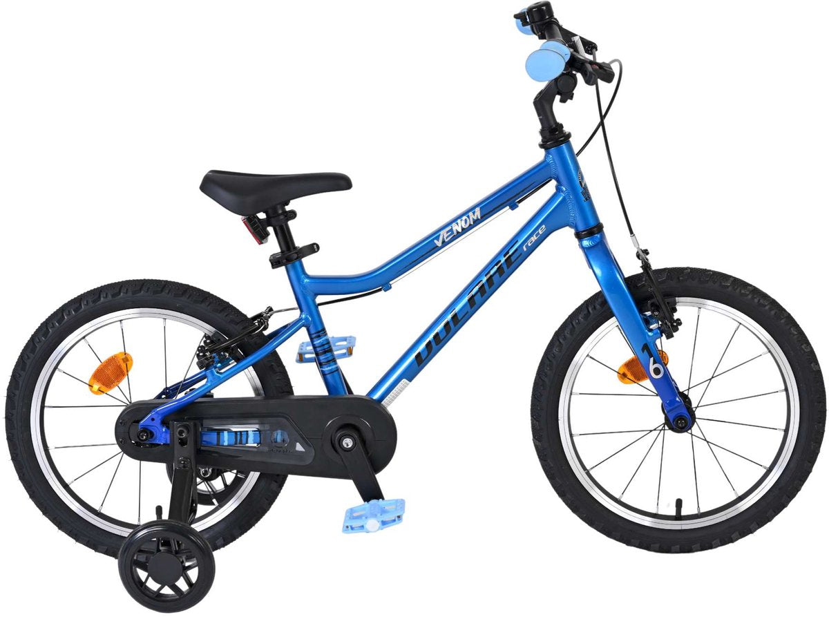 Vélo enfant Volare venom - garçons - 16 pouces - bleu - deux freins à main