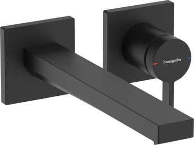 Hansgrohe tecturis e monocommande - robinet de lavabo à encastrer - pour montage mural - bec 22,5 cm - noir mat