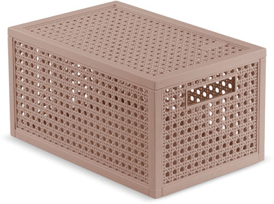 Panier de rangement Curver Kaya - 7l - 18,8x30x15,4 cm - taupe chaud