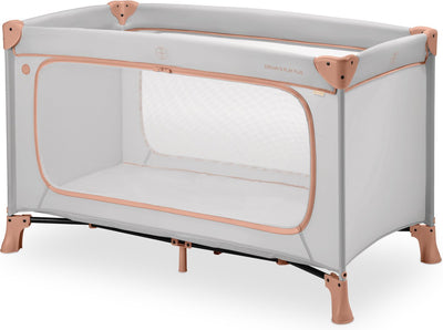 Hauck dream n play plus - lit de camping - passage extra large - liège poussiéreux