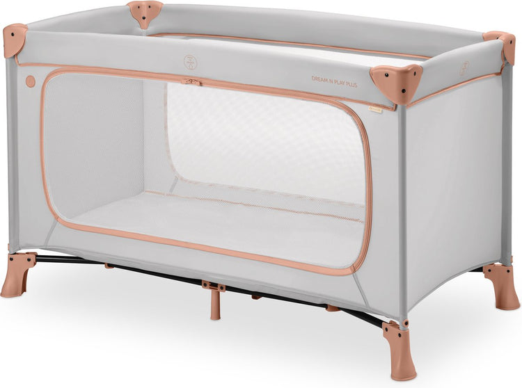 Hauck dream n play plus - lit de camping - passage extra large - liège poussiéreux