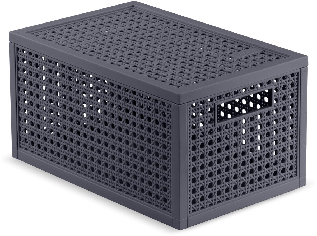 Panier de rangement Curver Kaya - 7l - 18,8x30x15,4 cm - anthracite
