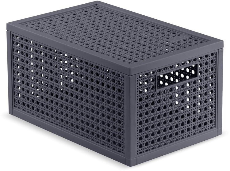 Panier de rangement Curver Kaya - 7l - 18,8x30x15,4 cm - anthracite