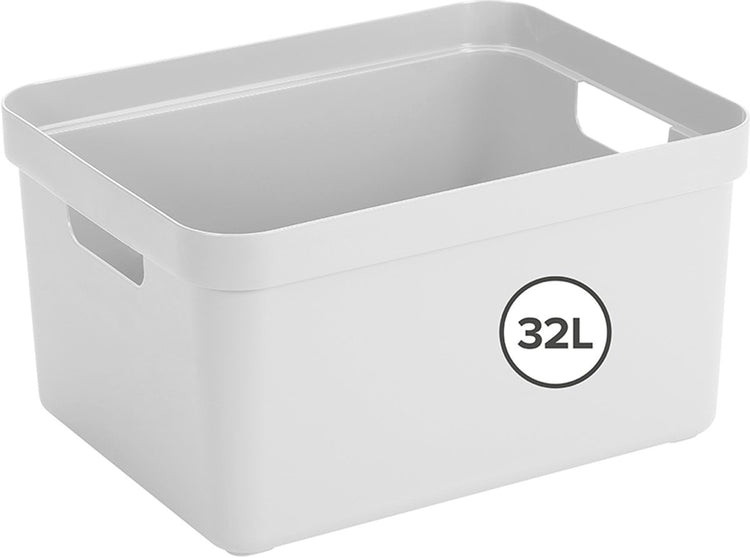 Boîte de rangement Sunware sigma home 32l - 44,5x34,5x24,3 cm - blanc