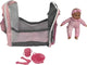 Dimian - lit de voyage pour poupée - transformable en sac à dos, porte-bébé