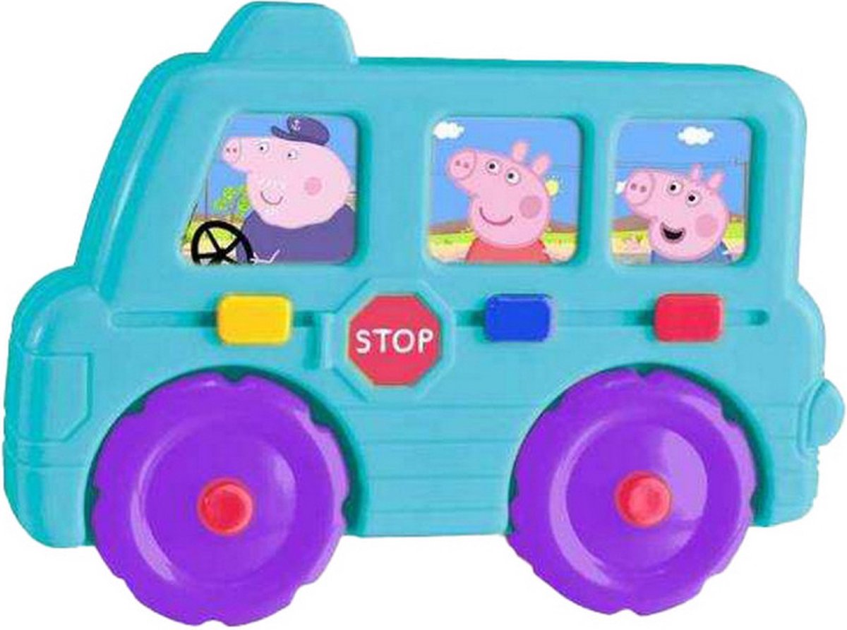 Peppa Pig - figurine de jeu - bus avec sons - jouet éducatif