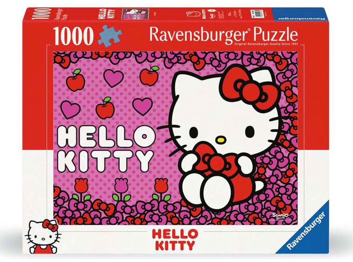 Puzzle Hello Kitty Ravensburger - 1000 pièces - jouet de dessin animé.