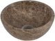 Mini vasque ronde Plieger - 26x26x12cm - marbre marron