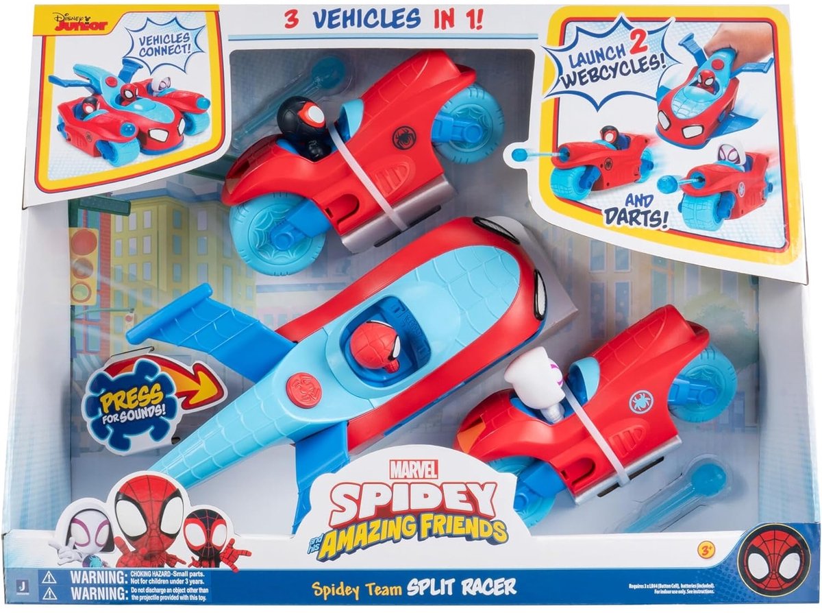 Spidey Web Team Split Racer Véhicule