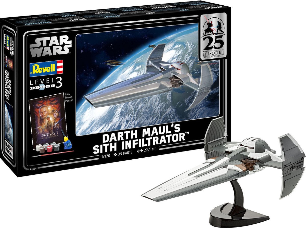 Maquette Revell Star Wars - Dark Mauls Infiltrateur Sith 1:120 - 35 pcs.