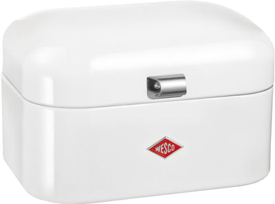Boîte à pain simple grandy Wesco | 7,5 litres - taille m | métal - blanc | stockage du pain