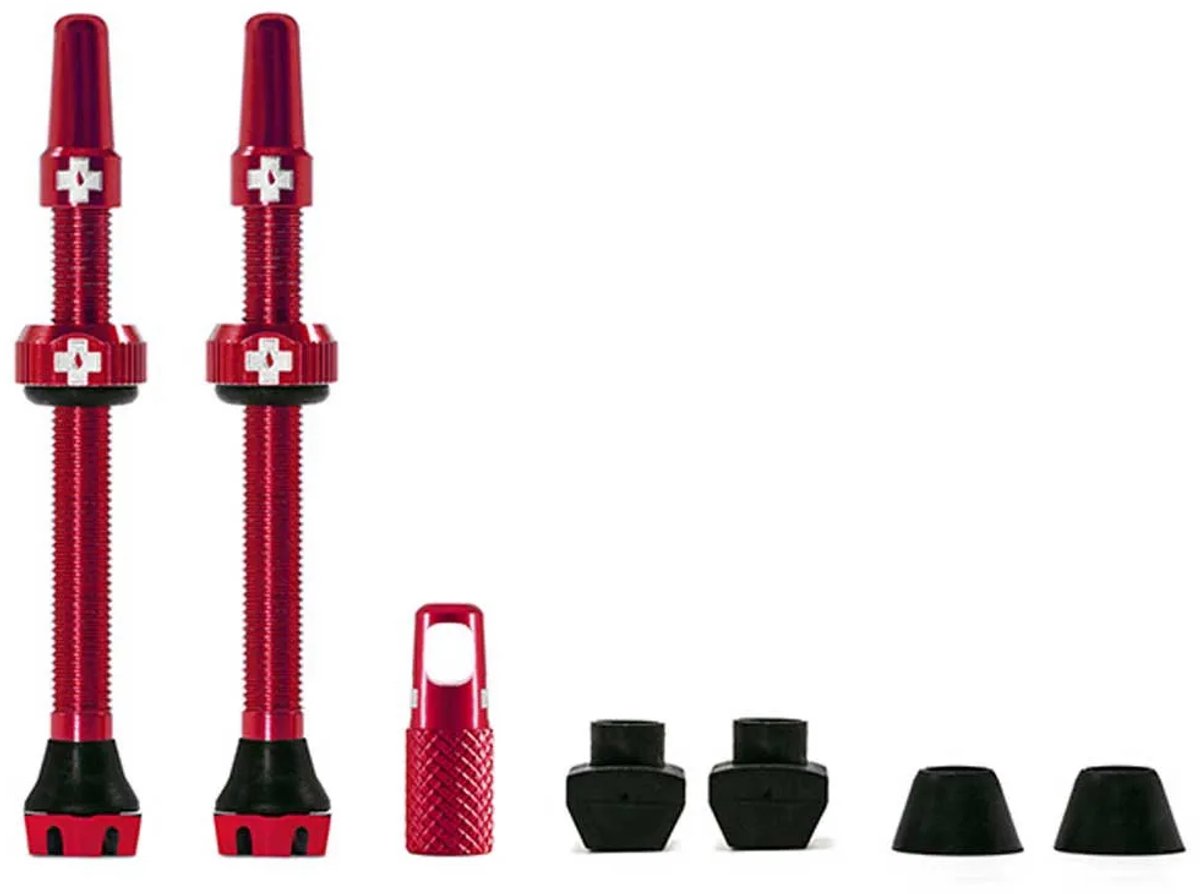 Jeu de valves tubeless Muc-off 60mm rouge