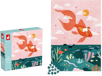 Janod - puzzle enfant - rêve dans la mer - 1000 pièces