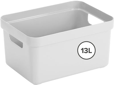 Boîte de rangement Sunware sigma home 13l - 35x24,6x18,3 cm - blanc