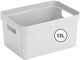 Boîte de rangement Sunware sigma home 13l - 35x24,6x18,3 cm - blanc