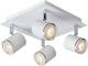 Lucide rilou - spot de plafond (plafonnier) - LED dimmable - gu10 - 4x5w 3000k - blanc