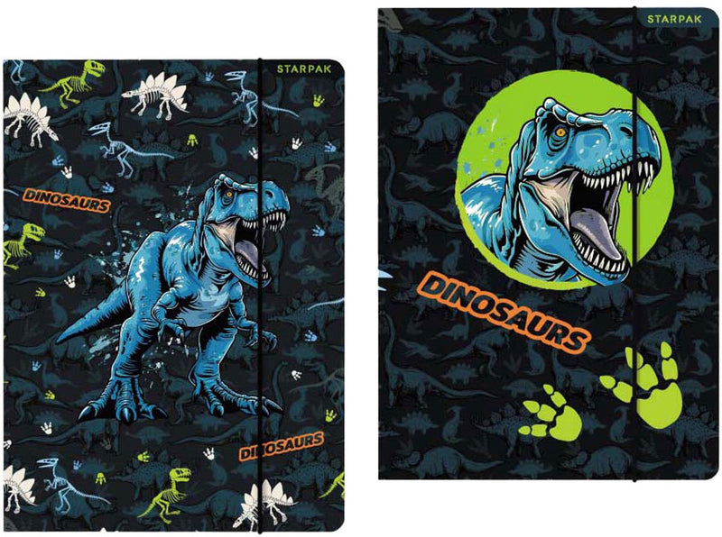 Dossier avec élastique a4 dinosaure