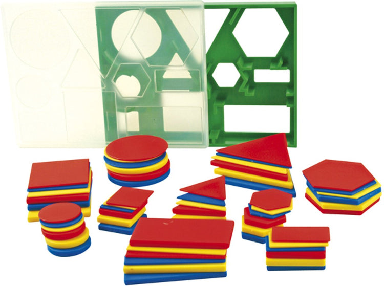 Weplay geo set 60 – set de formes géométriques pédagogiques pour enfants, idéal pour apprendre les formes 2D - à partir de 4 ans