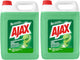 Nettoyant tout usage Ajax - parfum citron vert - 2 flacons x 5l