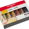 Bruynzeel amsterdam série standard peinture acrylique métallisée set 20 ml, 6 pcs.