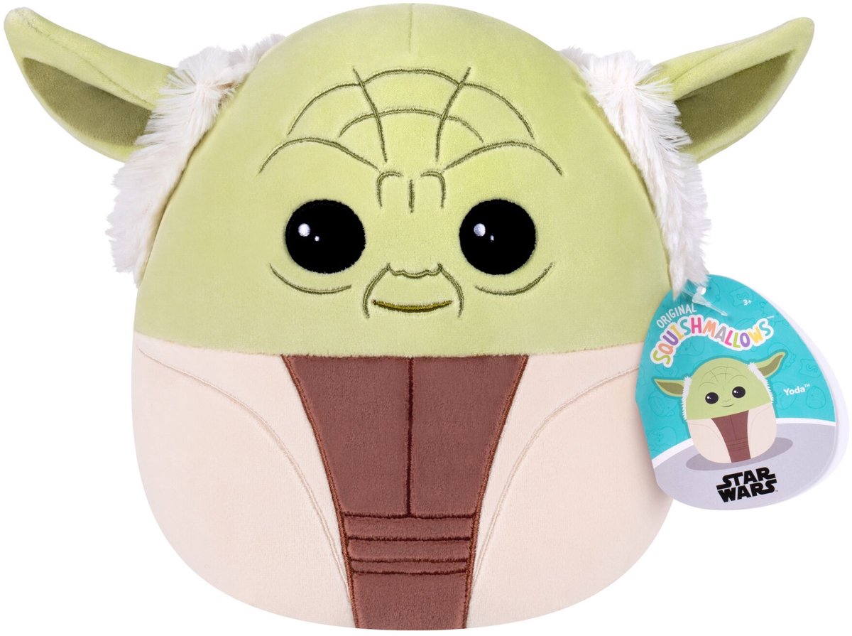 Squishmallows - star wars - petite peluche - yoda - peluche 20 cm