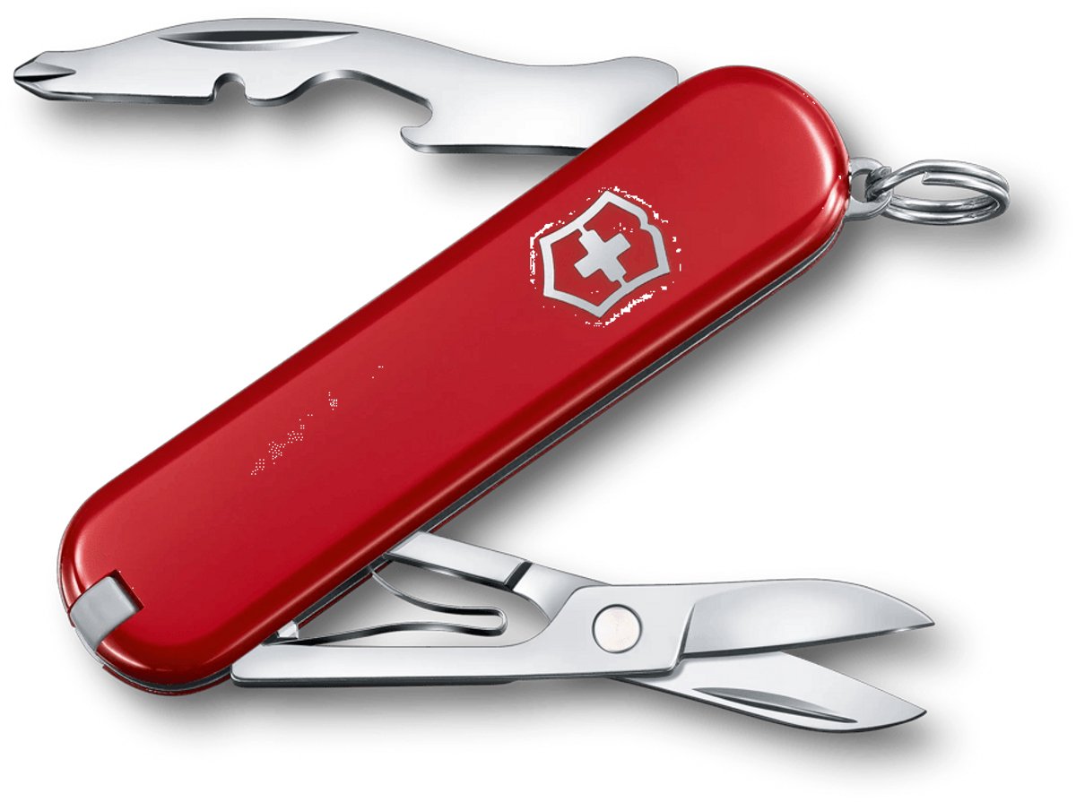 Couteau de poche Victorinox jetsetter - 7 fonctions - rouge