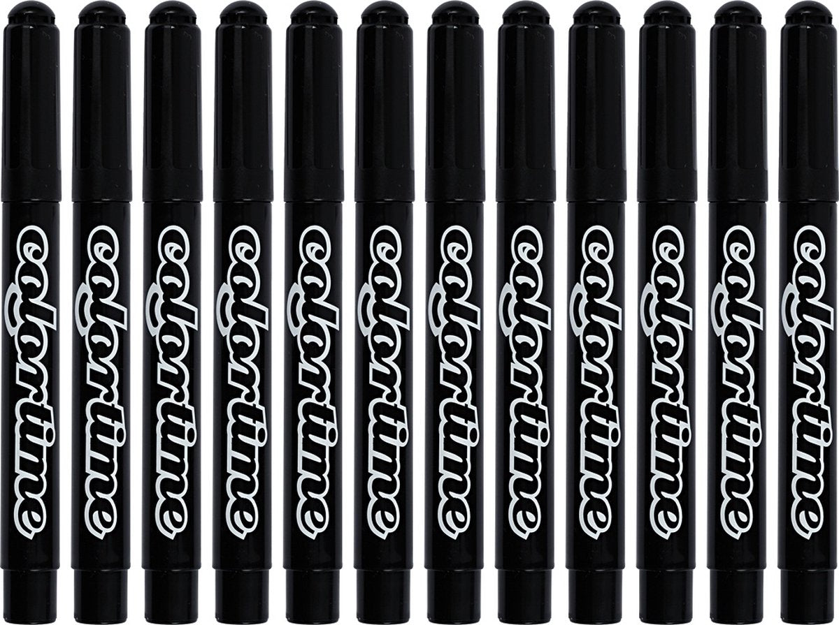 Marqueurs Jumbo noirs, 12e.