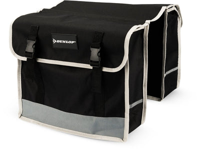 Dunlop - sacoche de vélo double - noir - 26 l