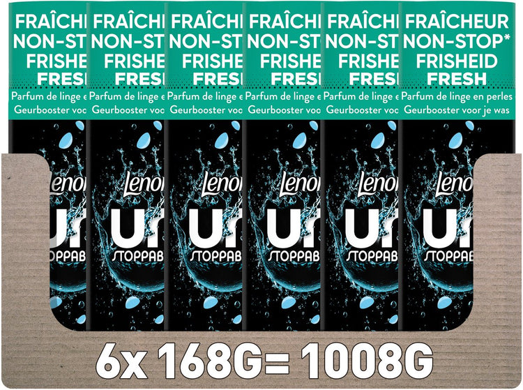 Lenor Unstoppables Booster de Parfum Parfum Frais - 6 x 168 grammes - Parfum de lavage