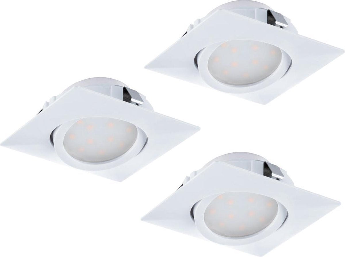 Eglo Pineda - luminaire encastré - 3 lumières - blanc
