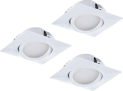 Eglo Pineda - luminaire encastré - 3 lumières - blanc