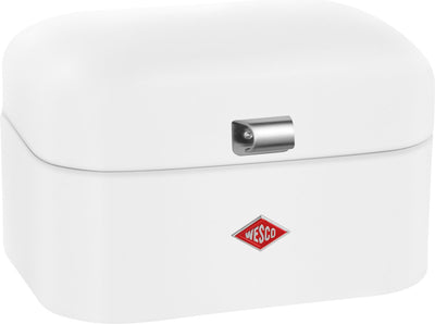 Boîte à pain simple grandy Wesco | 7,5 litres - taille m | métal - blanc mat | stockage du pain