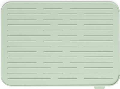 Tapis de drainage pour évier Brabantia - silicone - 44 x 32 cm - vert jade