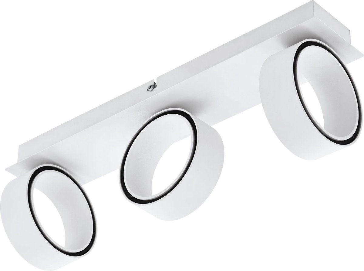 Spot Eglo albariza - 3 lumières - LED - blanc, chrome
