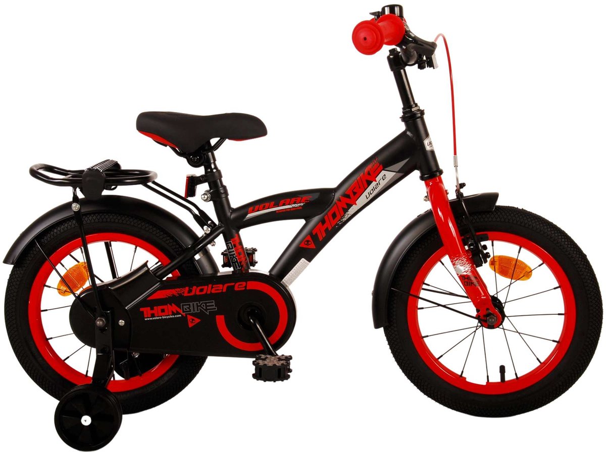 Volare Thombike Children's Bike - Boys - 14 pouces - Black Red