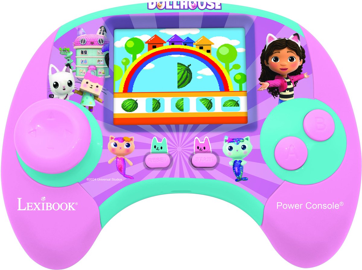 Lexibook power console gabby et la maison magique de jeux éducatifs bilingue en français et anglais