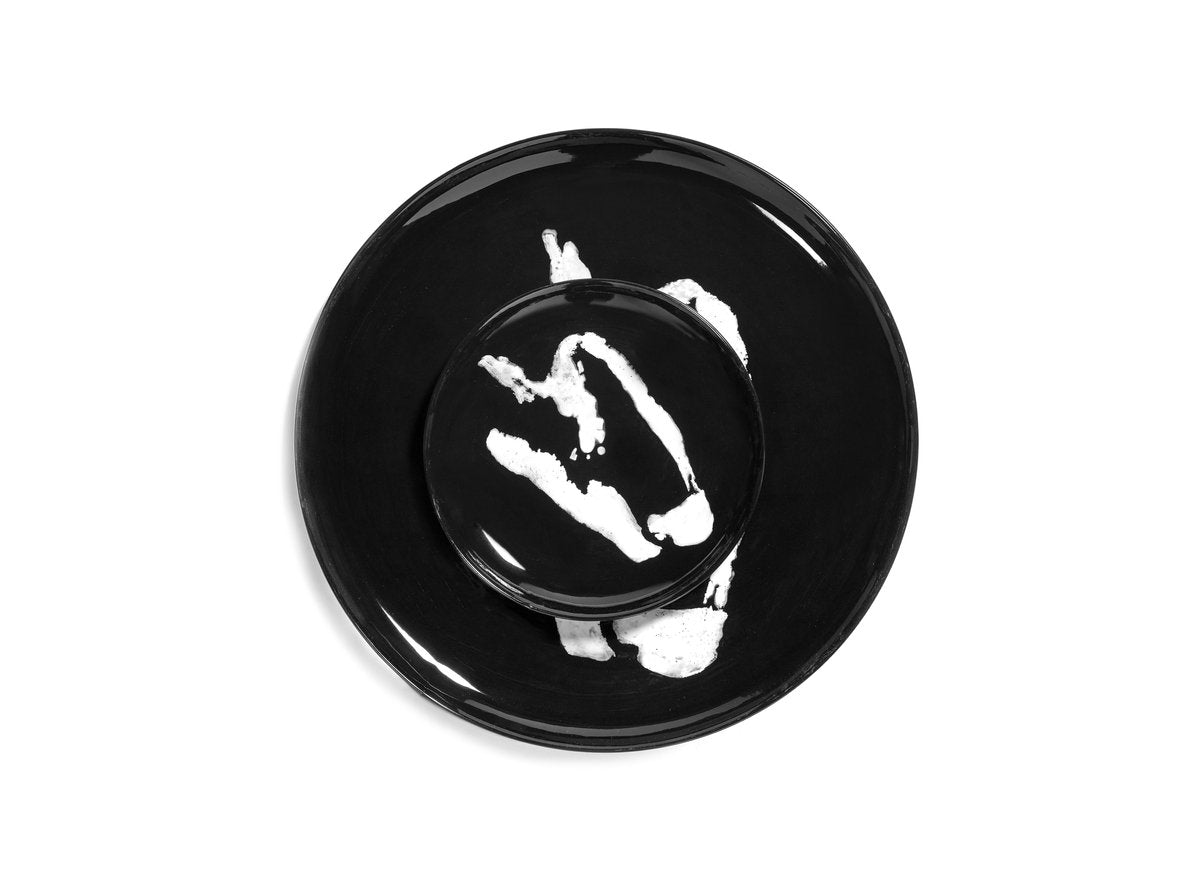 Serax - fête ottolenghi - assiette s - noir et blanc - 19 ø - 2 pièces