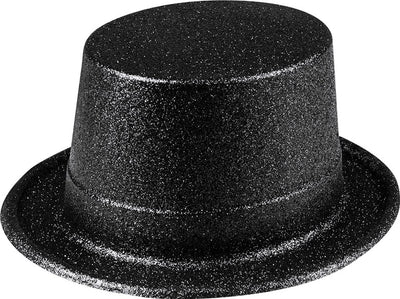Boland - chapeau pailleté noir - 57 - adultes - unisexe - paillettes et glamour