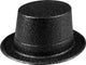 Boland - chapeau pailleté noir - 57 - adultes - unisexe - paillettes et glamour