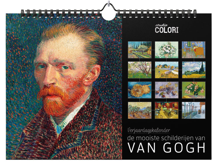 Calendrier d'anniversaire sans marque sans marque avec les plus belles peintures de Van Gogh