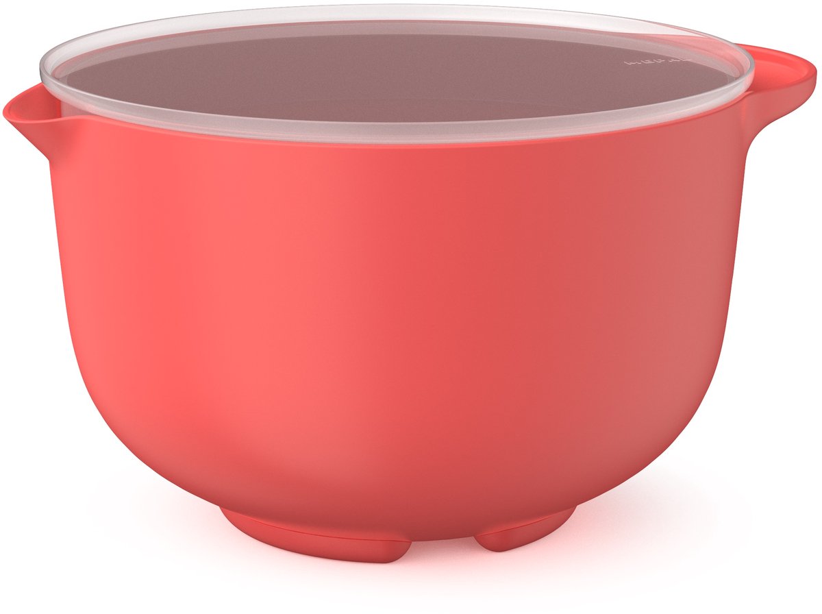 Bol mélangeur Mepal avec couvercle chef it - 4 l - bol - passe au micro-ondes et au lave-vaisselle - matériel de pâtisserie - corail