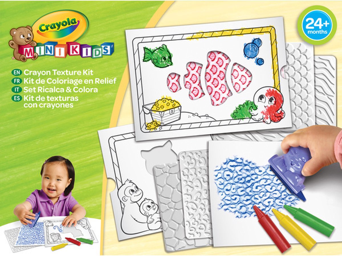 Goliath crayola crayon texture kit - ensemble de couleurs en relief crayon
