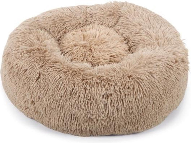 Beeztees yali - lit pour chien - peluche - beige - diam. 50 cm