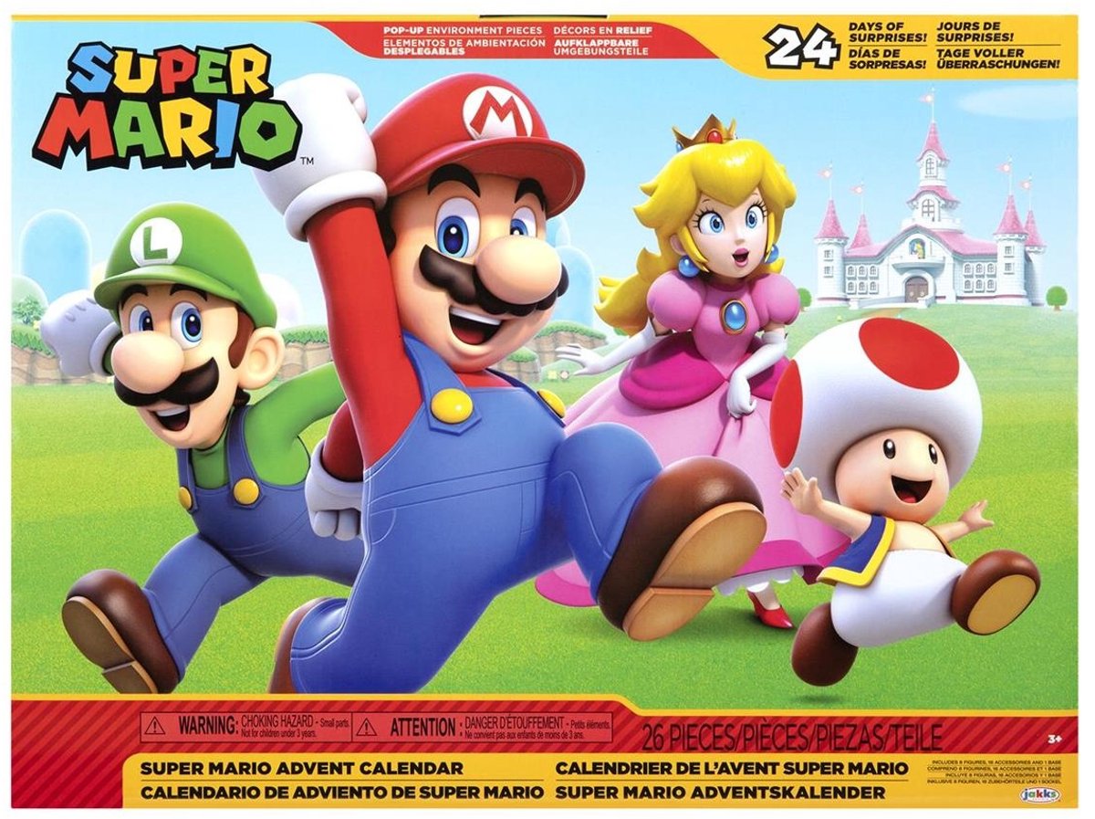 Calendrier de l'Avent Jakks Nintendo Super Mario Mushroom Kingdom