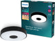 Philips LED Plafonnier Philips Coiner - technologie d'éclairage à interrupteur de scène - 24w - lumière blanc chaud - design noir