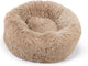 Beeztees yali - lit pour chien - peluche - moelleux - beige - diam. 60 cm