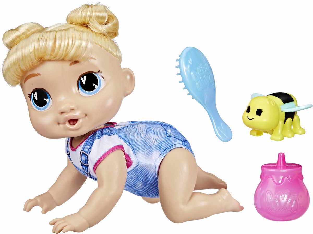 Baby Alive Crawl 'n Play Harper Hugs, poupée bébé, femme, 3 ans, filles, son, multicolore