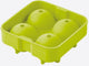 Point-virgule - moule boule à glace en silicone pour 4 boules à glace - vert - ø 6cm